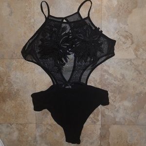 Sheer Cut Out Bodysuit